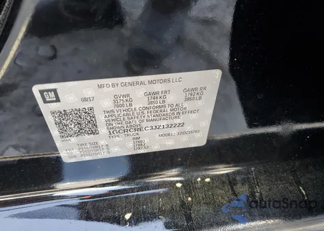 2018 Chevrolet Silverado C1500 Lt from USA, damaged, VIN 1GCRCREC3JZ132222